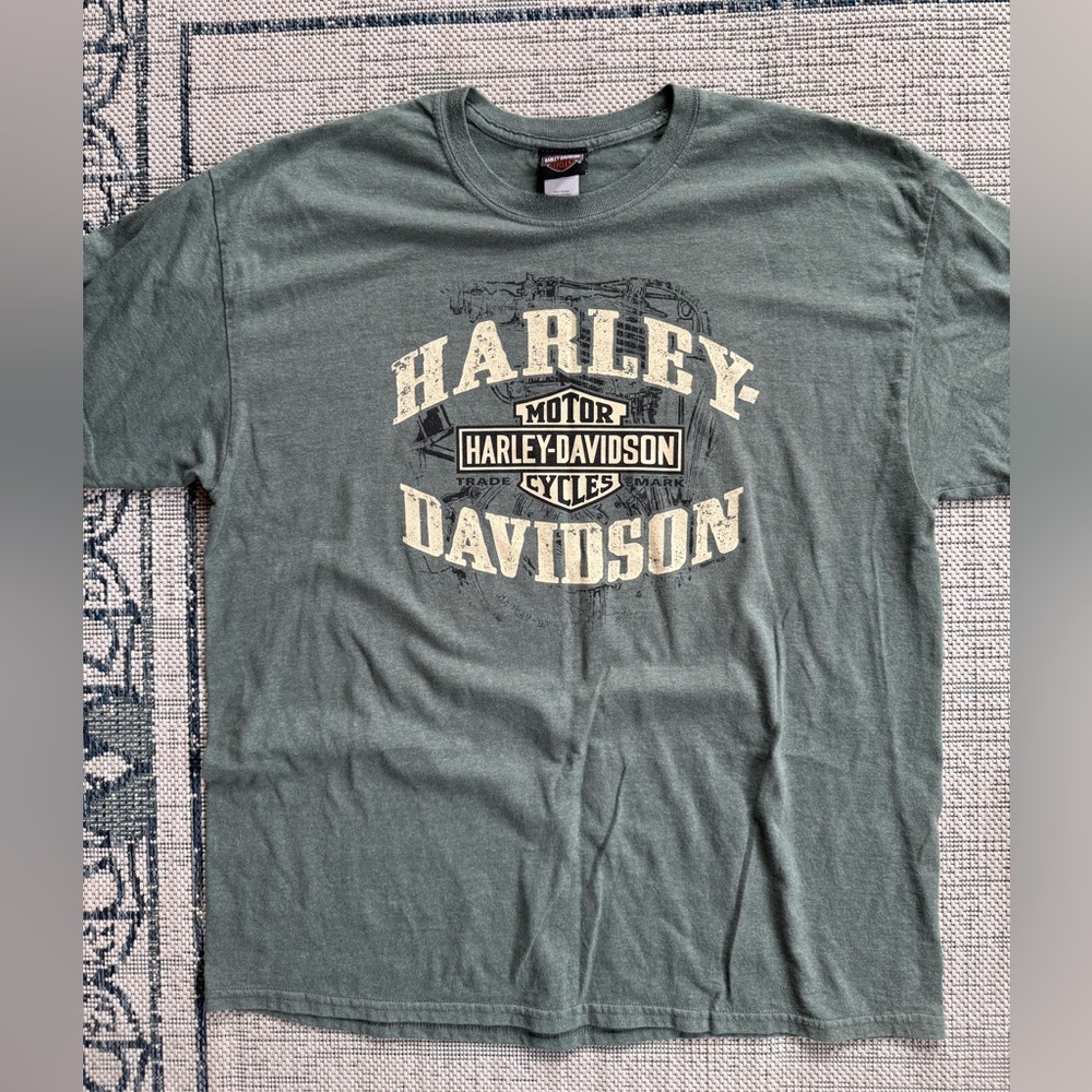 Harley Davidson 2017 Men’s XL T-Shirt Cozumel Mexico Timeless Legends Green